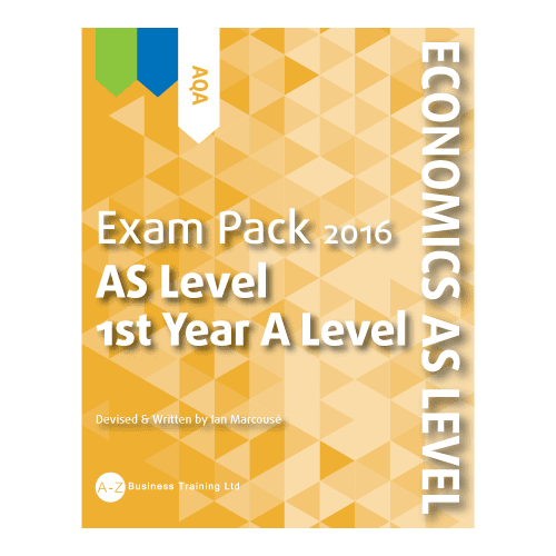 AQA Economics for New Specifications Exam Pack AS Level AZ Business Training