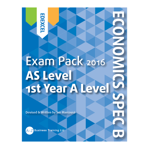 Edexcel Economics Spec B Exam Pack AS Level AZ Business Training
