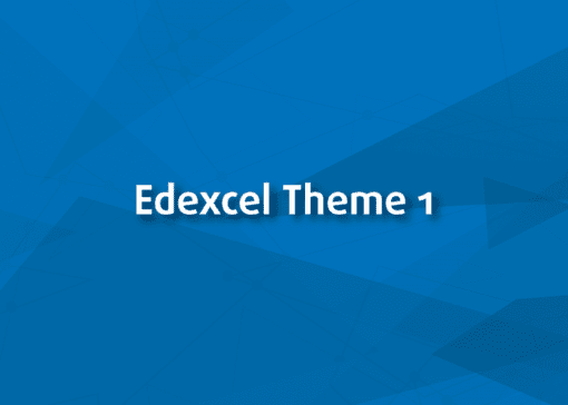 Edexcel Theme 1