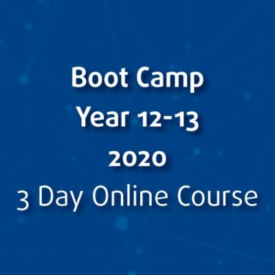 Boot Camp Year 12-13 2020 (3 Day Online Course)